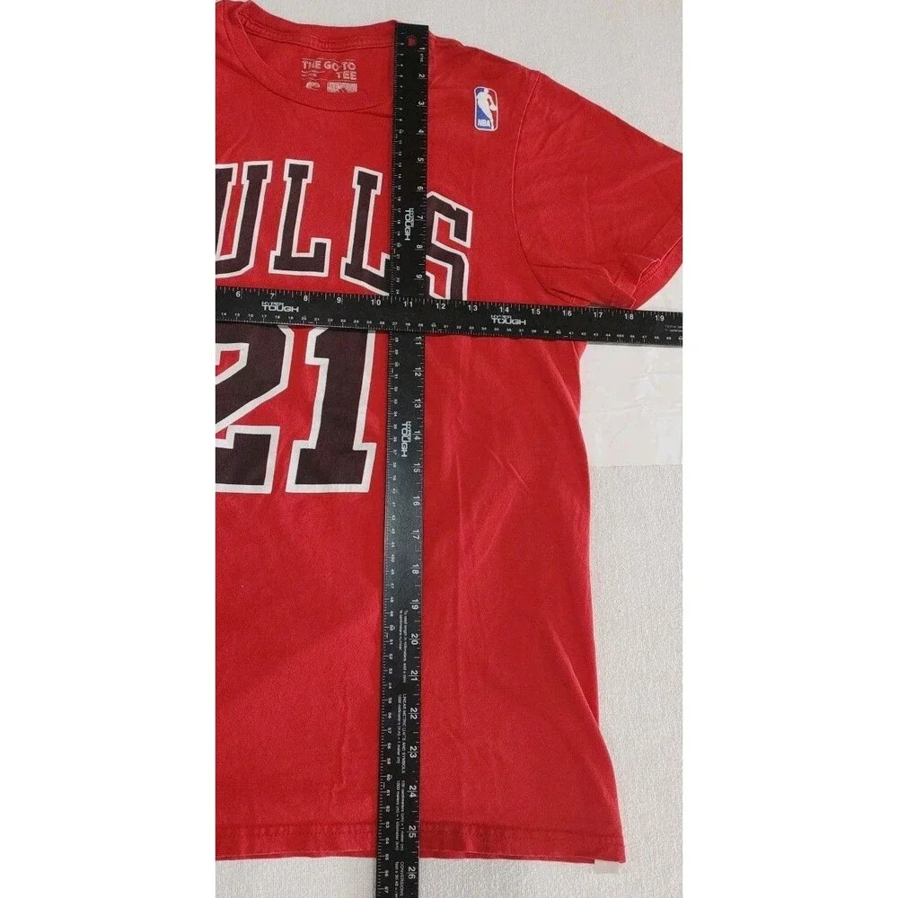 Adidas Chicago Bulls Jimmy Butler Short Sleeve Red #21 TShirt Adult Size Small